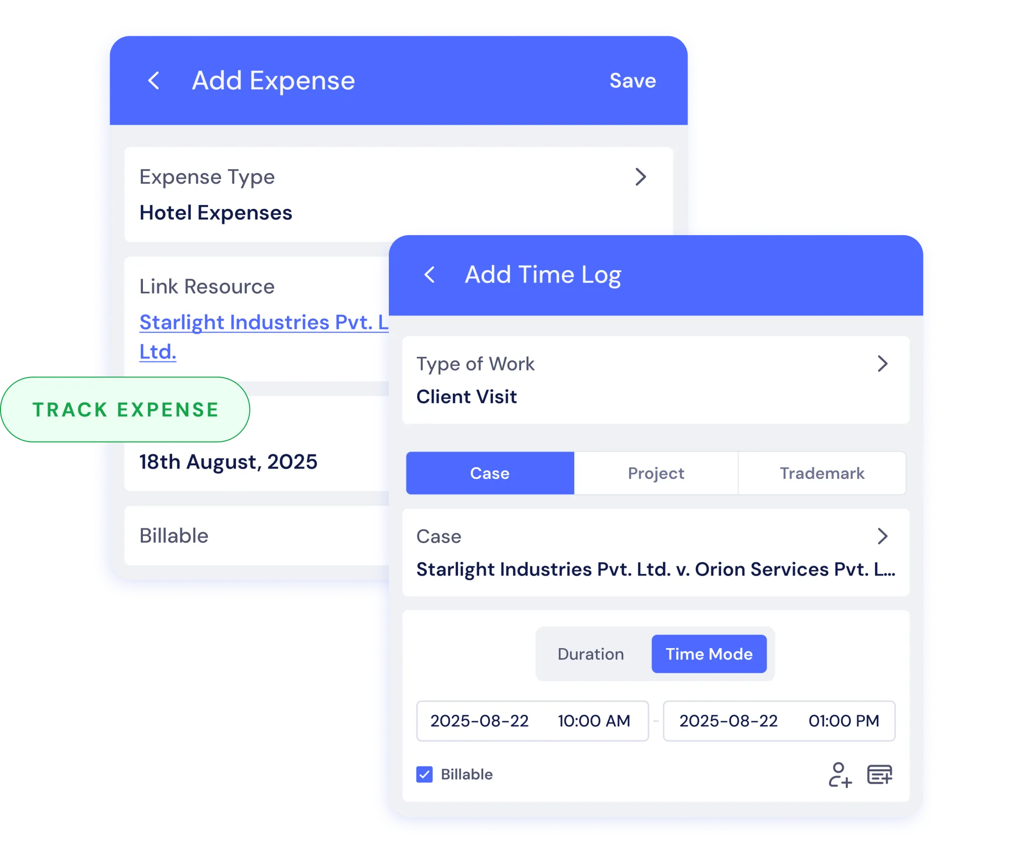 Maintain a transparent record of billable hours with Provakil