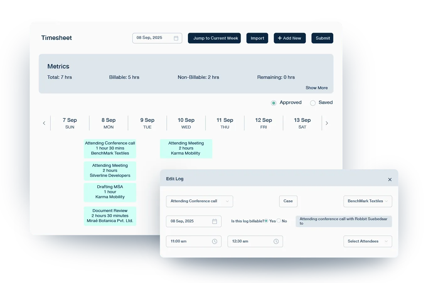 Maintain a transparent record of billable hours with Provakil