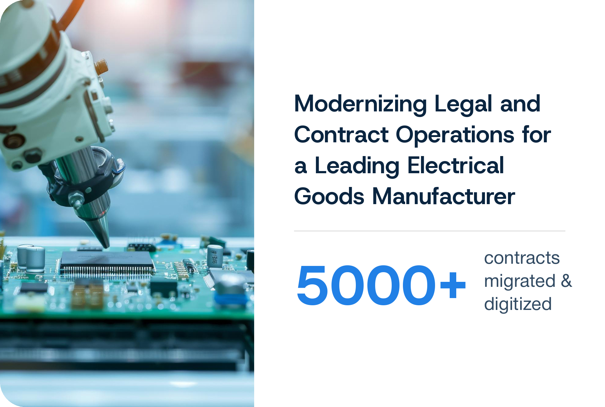 Modernizing legal and contract operations for a leading electrical goods manufacturer